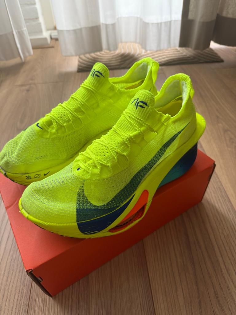 Nike Alphafly 3 Marathonschoenen - EU 45,5, Geel, Ophalen of Verzenden, Hardlopen of Fietsen, Gedragen