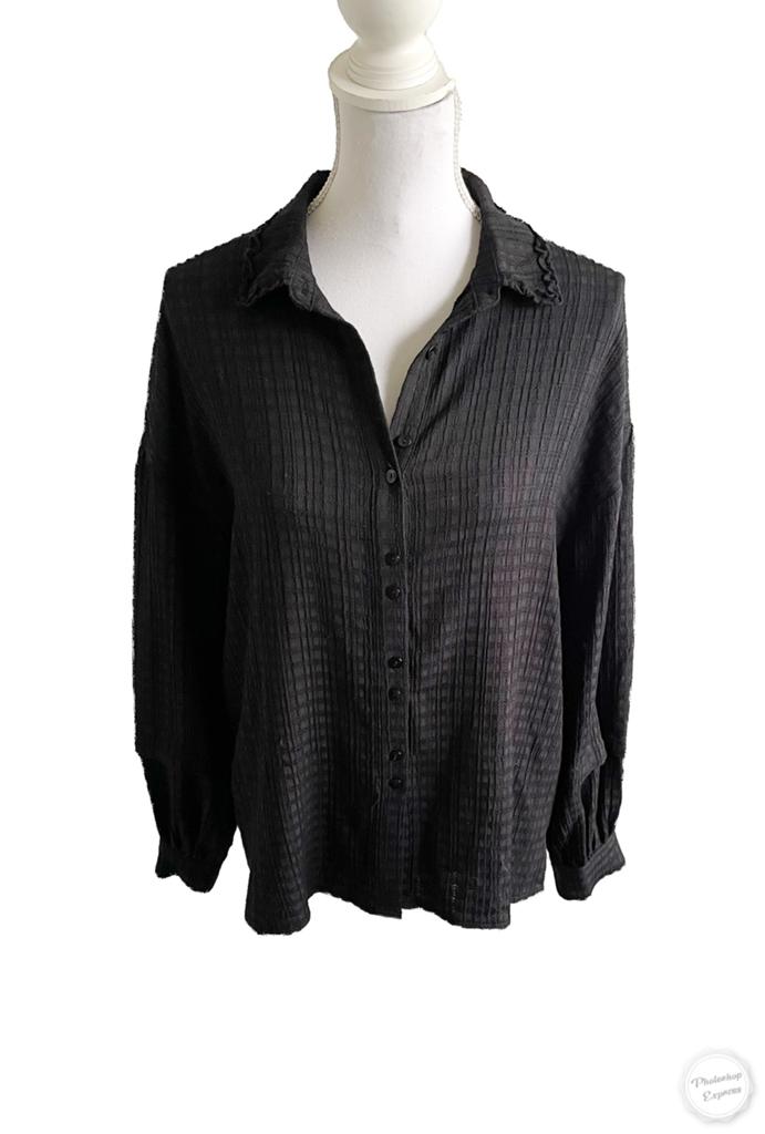 Mooie blouse van Pom Amsterdam 38/40, Kleding | Dames, Blouses en Tunieken, Maat 38/40 (M), Zwart, Pom Amsterdam B.V., Ophalen of Verzenden