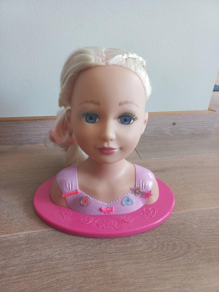 Speelpop om haren mee te doen. Van Baby born., Ophalen of Verzenden, Zo goed als nieuw, Babypop