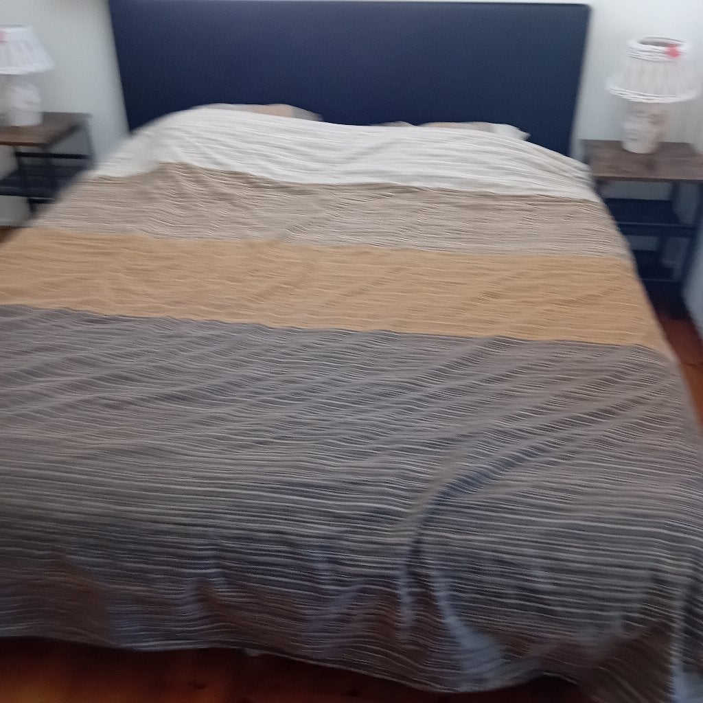 Te koop: boxspring 180 x 200, Ophalen, Gebruikt, Zwart, Tweepersoons