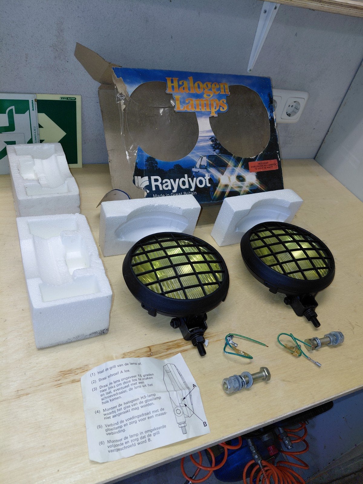 Vintage Raydot Halogeen schijnwerpers, Ophalen of Verzenden, Nieuw
