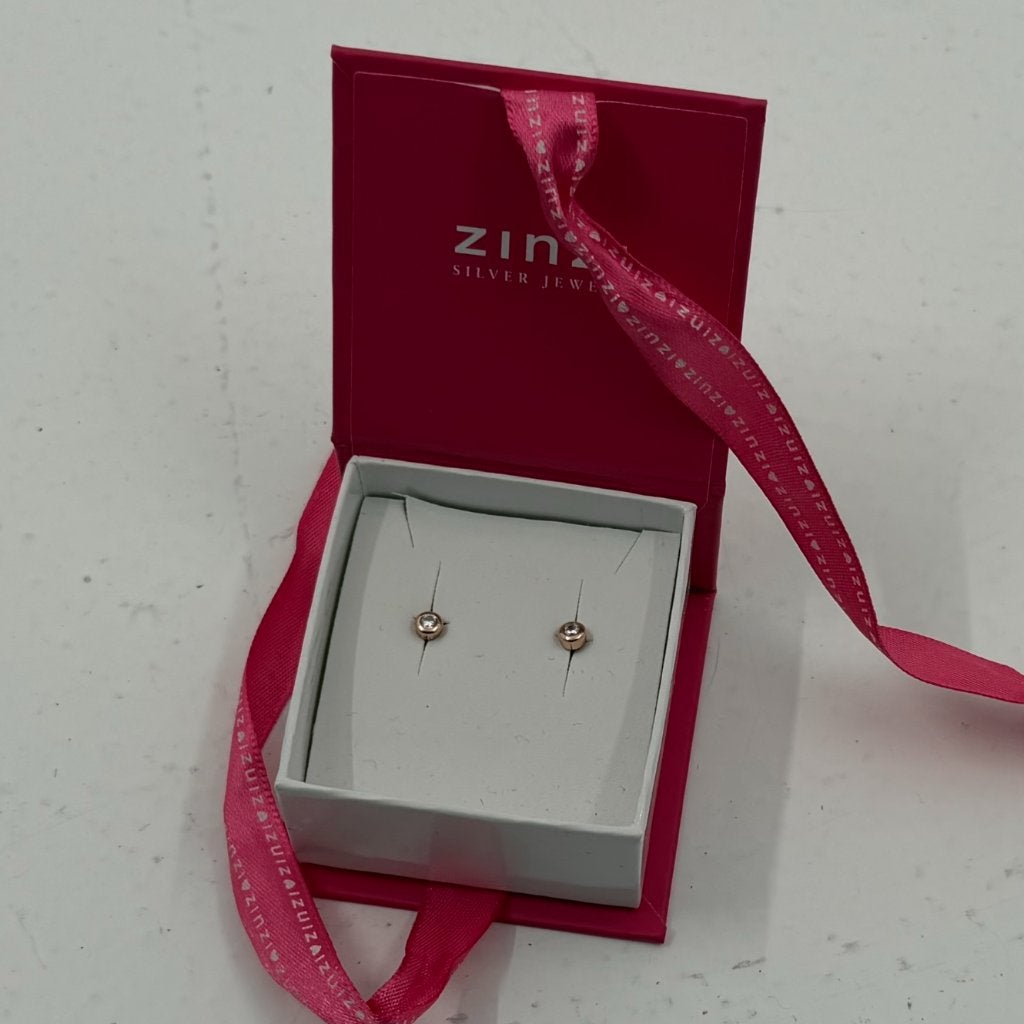 ZINZI Oorbellen Rose/zilver ZIO322D | In doos, Sieraden, Tassen en Uiterlijk, Oorbellen, Met kristal, Toulonsleaan 72, Dordrecht@usedproducts.nl