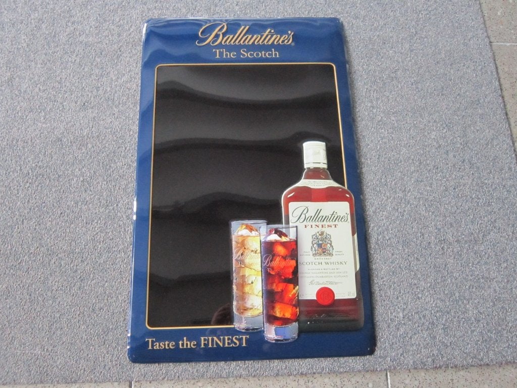 BALLANTINES WHISKEY RECLAMEBORD, Ophalen, Zo goed als nieuw, Reclamebord