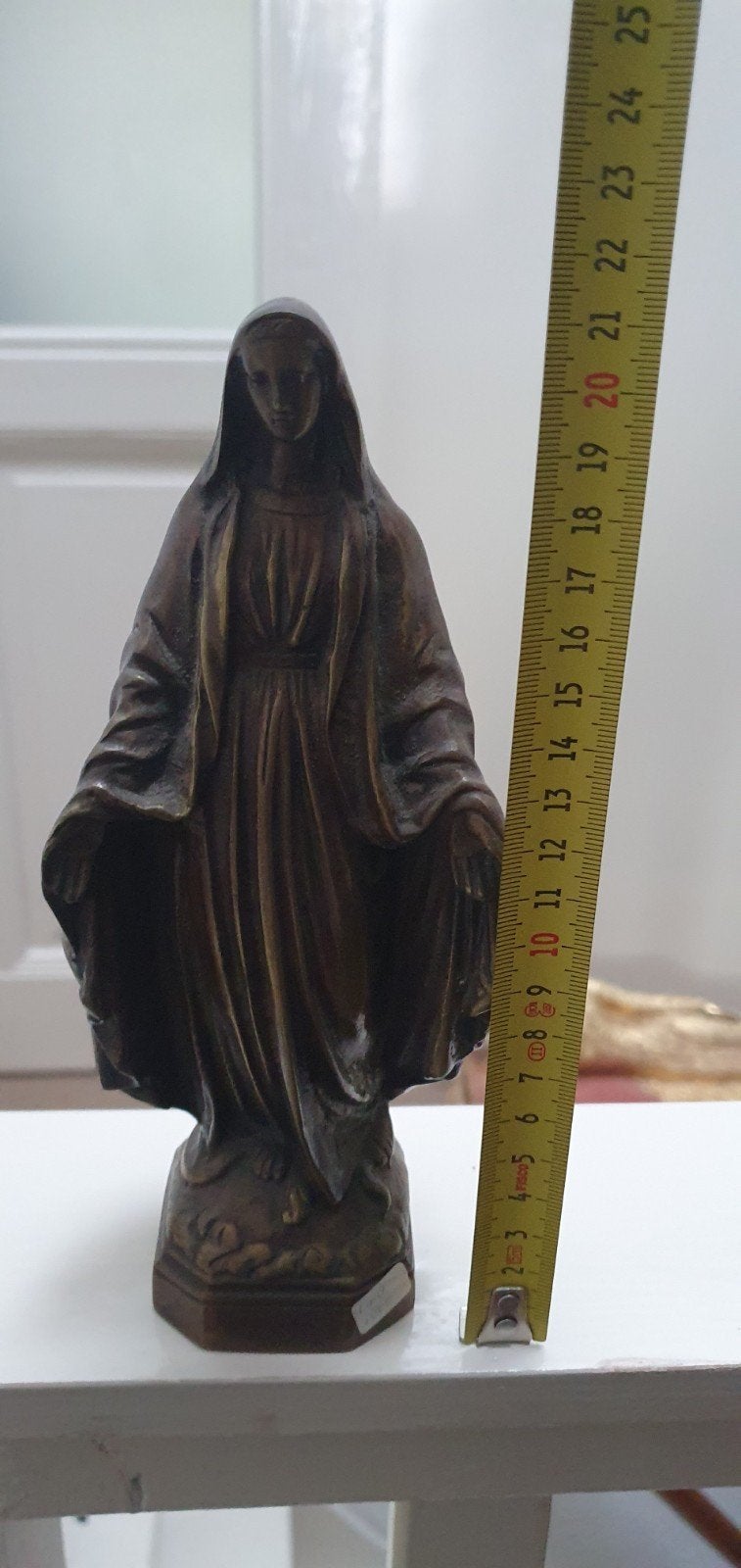 Bronzen Mariabeeld - 25 cm hoog, Ophalen of Verzenden
