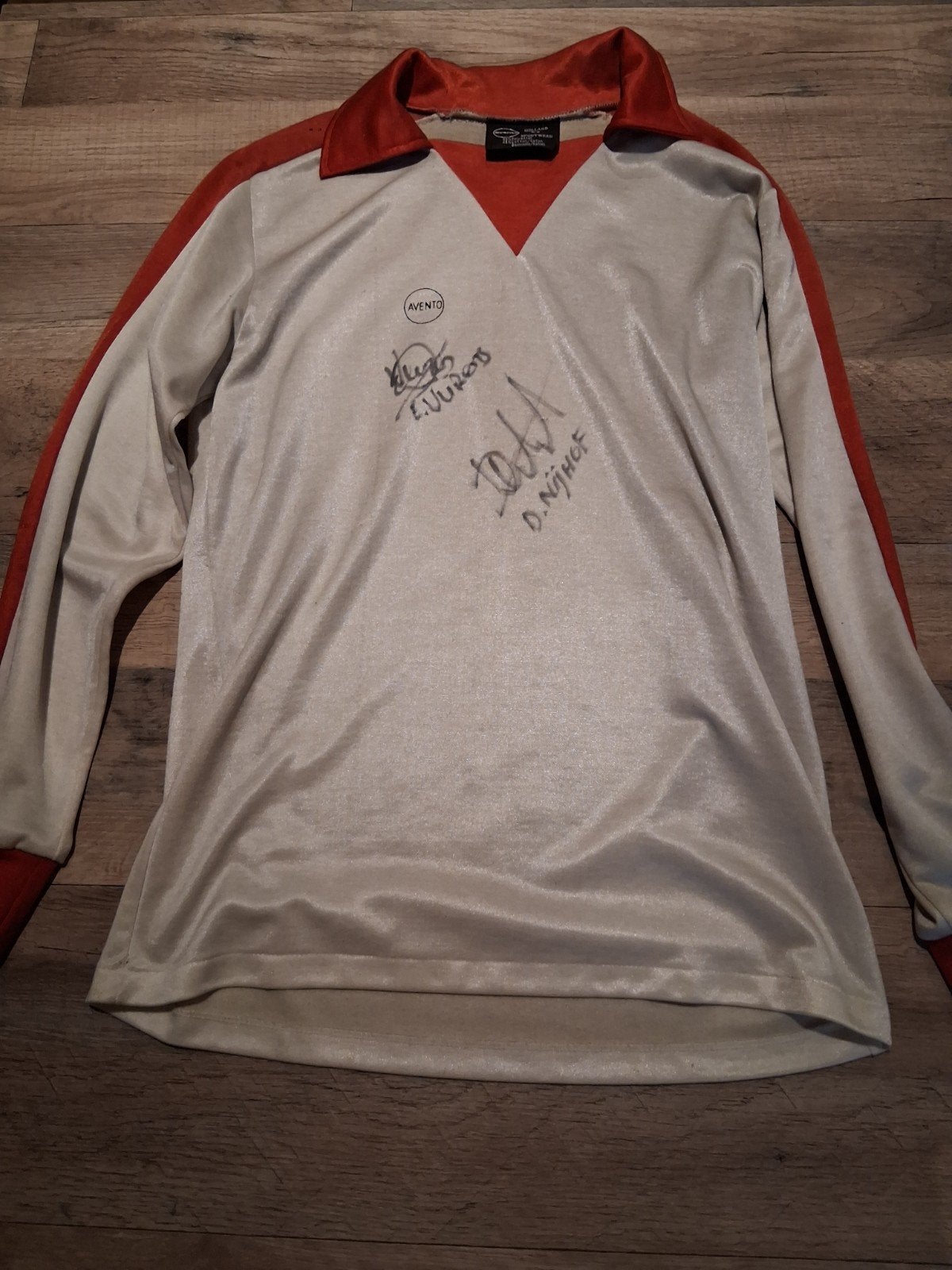 Oud vintage Gesigneerd shirt Edwin Vurens en Daniël Nijhof, Ophalen of Verzenden