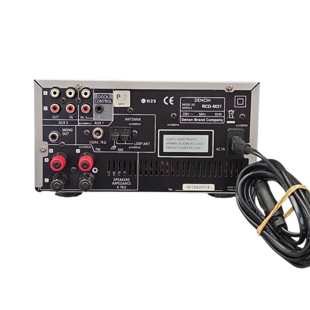 Denon RCD-M37 Micro HiFi-Systeem Incl. Afstandsbediening, Denon, Zo goed als nieuw, Support@denon.com, 1-1-1, Shin-Yokohama
Kohoku-ku, Yokohama 222-0033
Japan