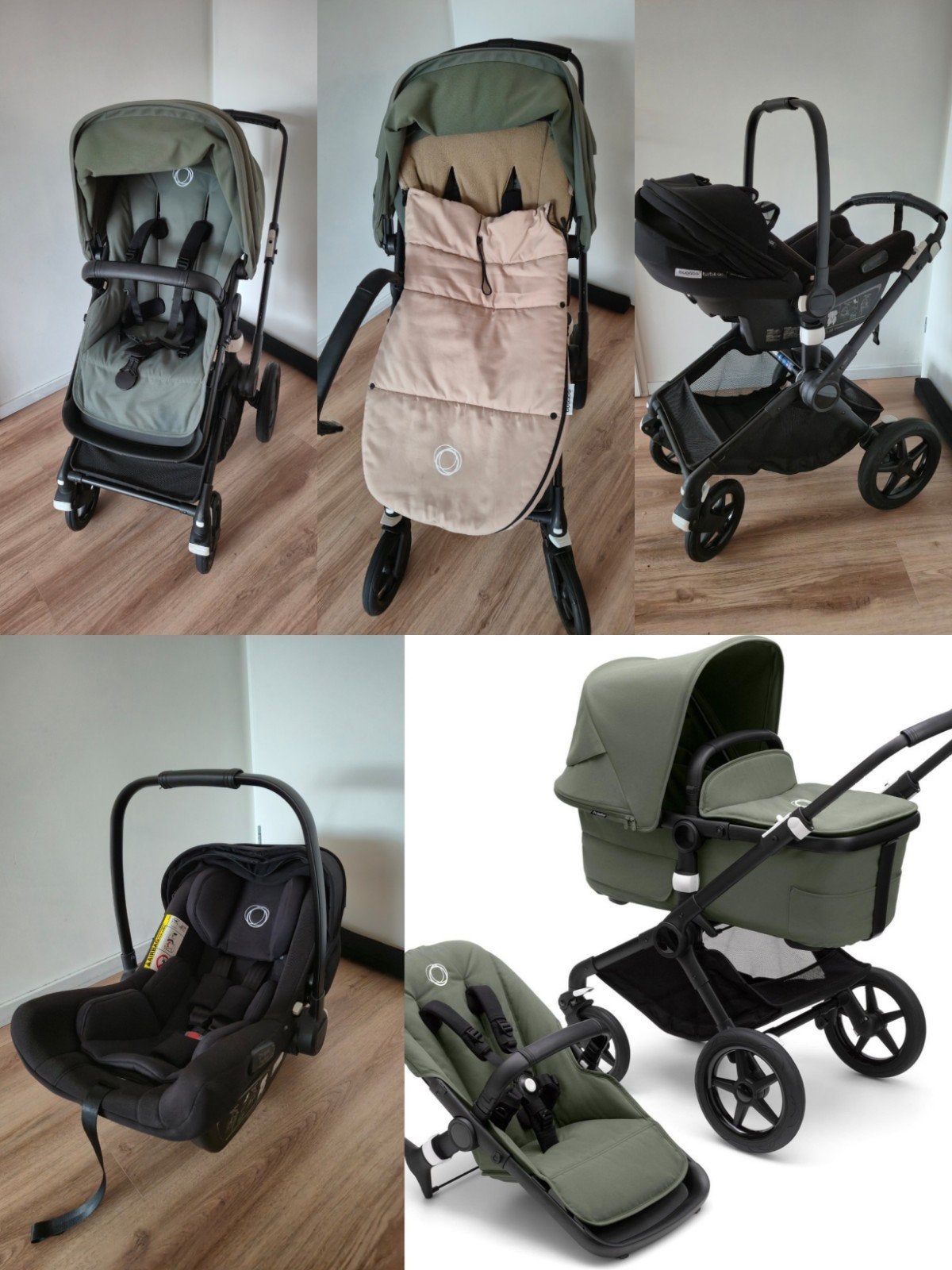 Set! Bugaboo Fox 3 combiwagen met Turtle Air autostoel, Kinderen en Baby's, Ophalen, Gebruikt, Bugaboo