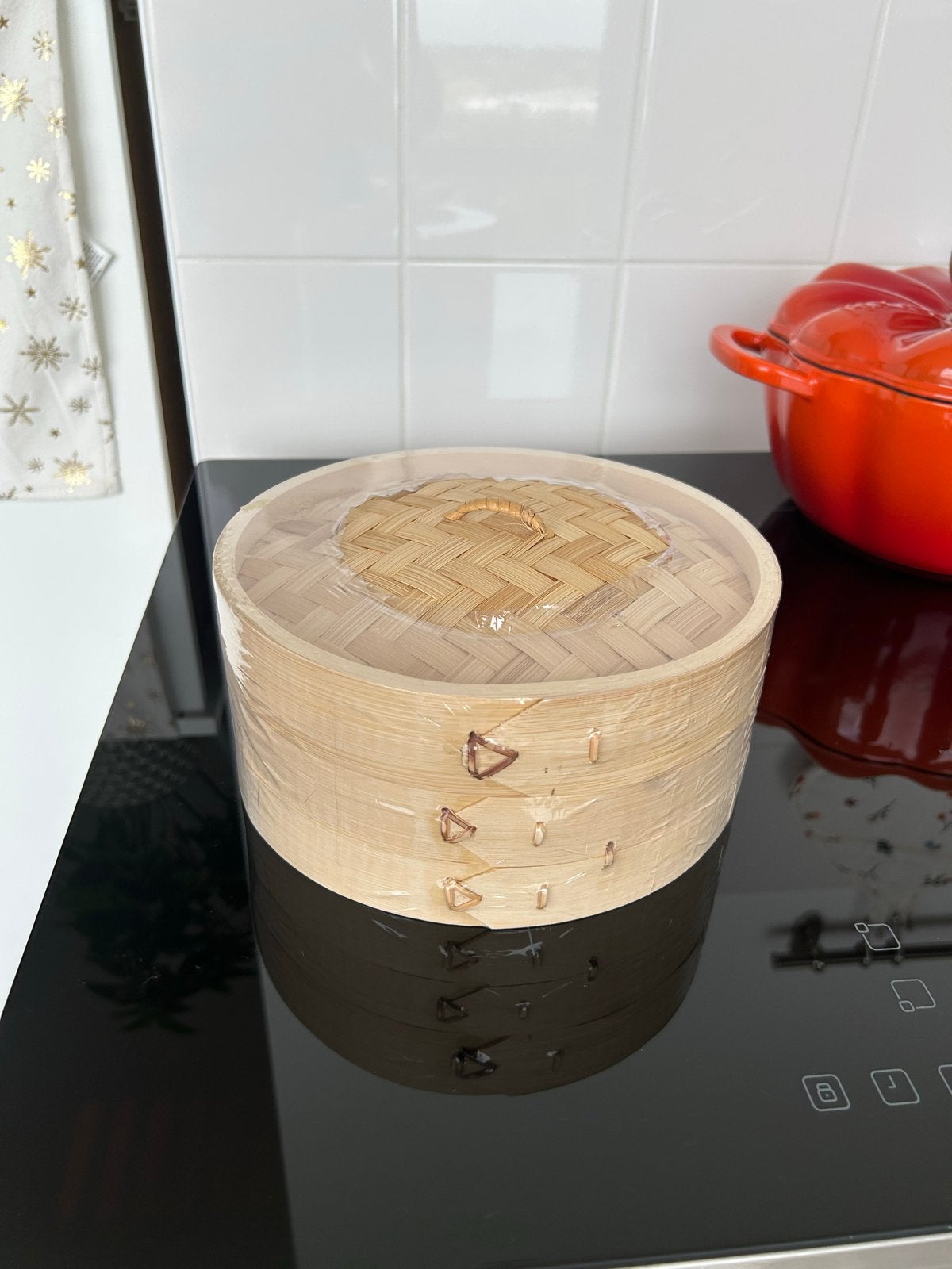 Nieuw stoommandje Dille & Kamille, 20cm diagonaal, Beige, Overige typen, Nieuw, Ophalen of Verzenden