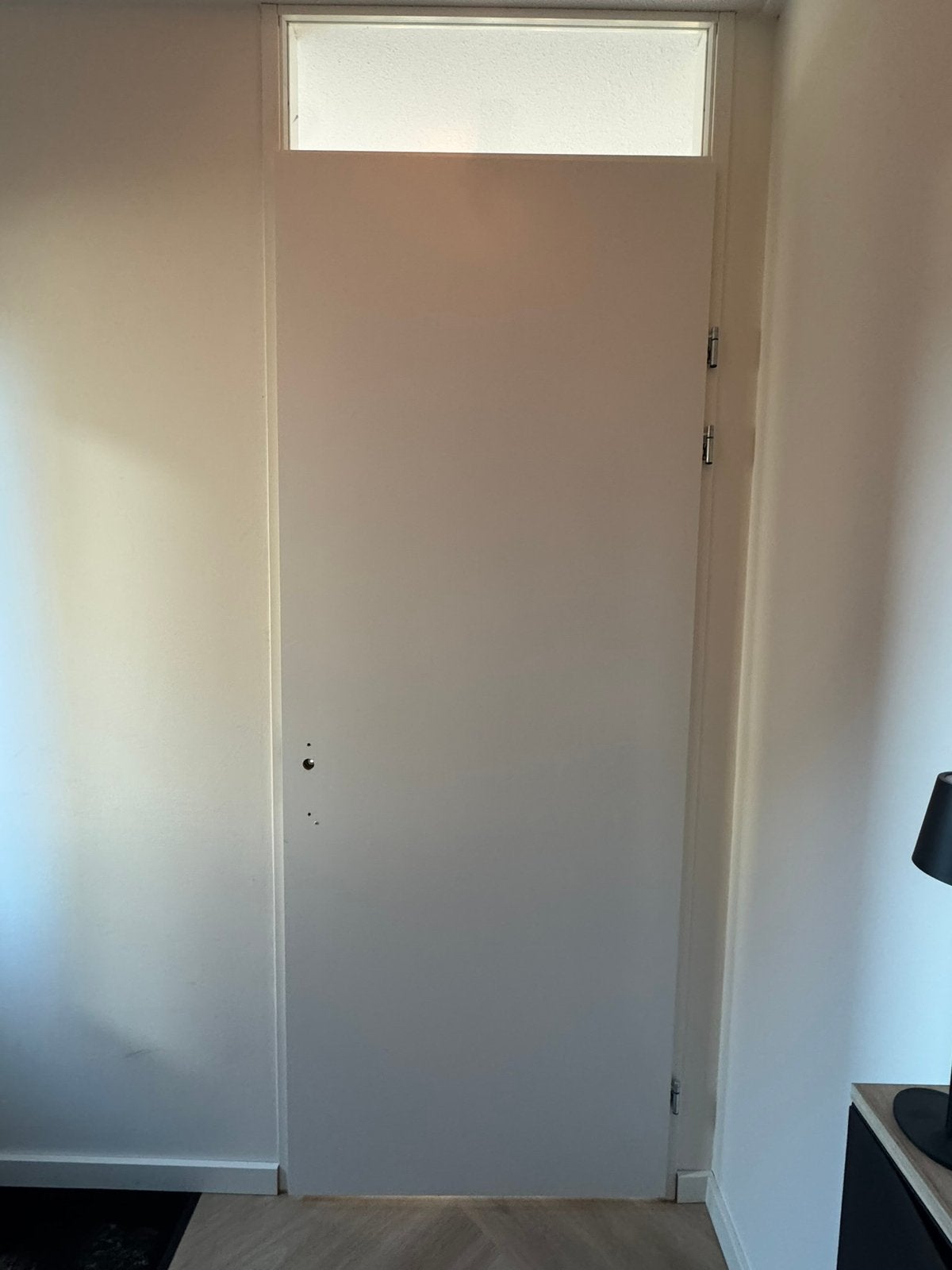 Opdek kozijn staal (wit) incl. deur, Doe-het-zelf en Verbouw, Ophalen, Binnendeur, 215 cm of meer