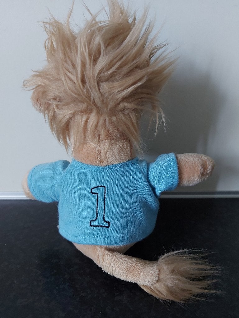 Knuffel : Voetbal Leeuw, Ophalen, Zo goed als nieuw, Middelgroot (20 tot 80 cm), Met label