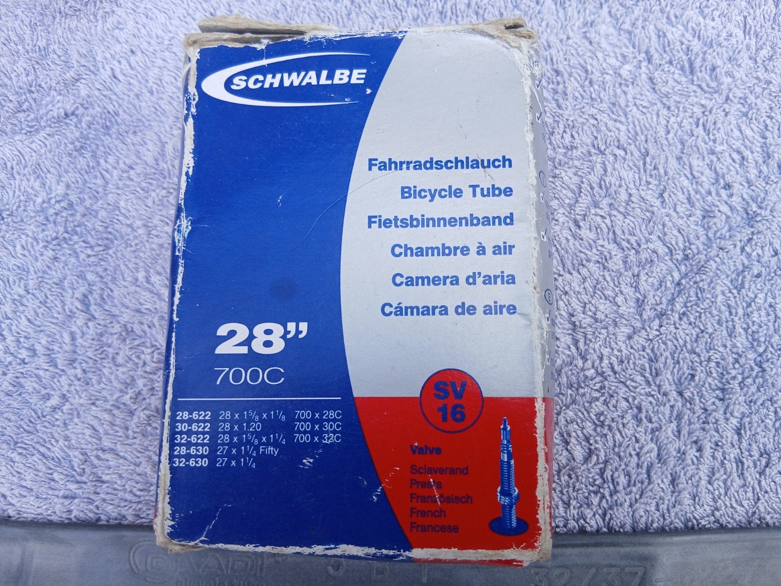 Schwalbe 28" 700C fietsbinnenband SV 16, Gebruikt, Band, Schwalbe, Ophalen of Verzenden