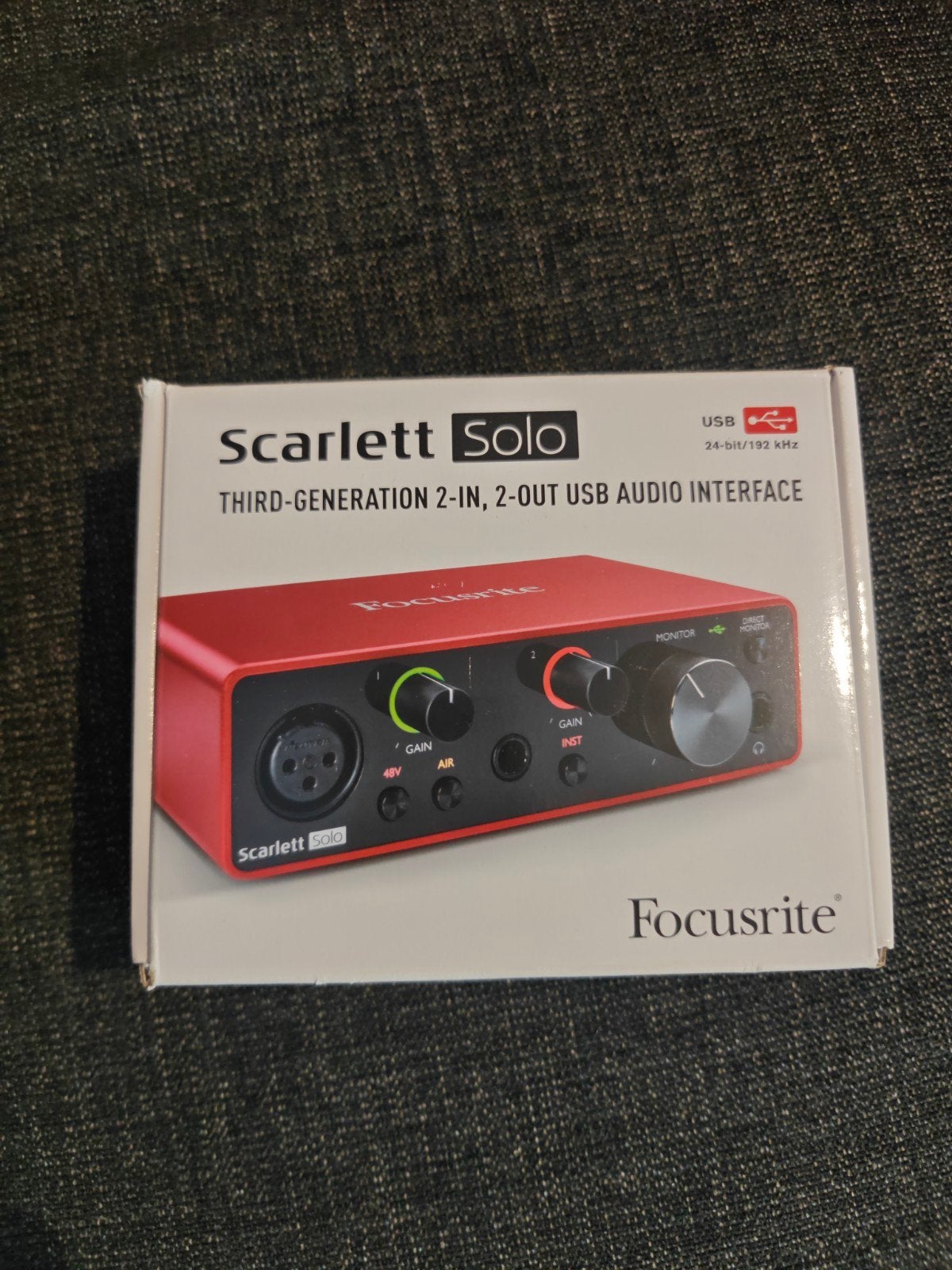 Focusrite Scarlett Solo 3rd Gen USB Audio Interface, Ophalen of Verzenden, Zo goed als nieuw