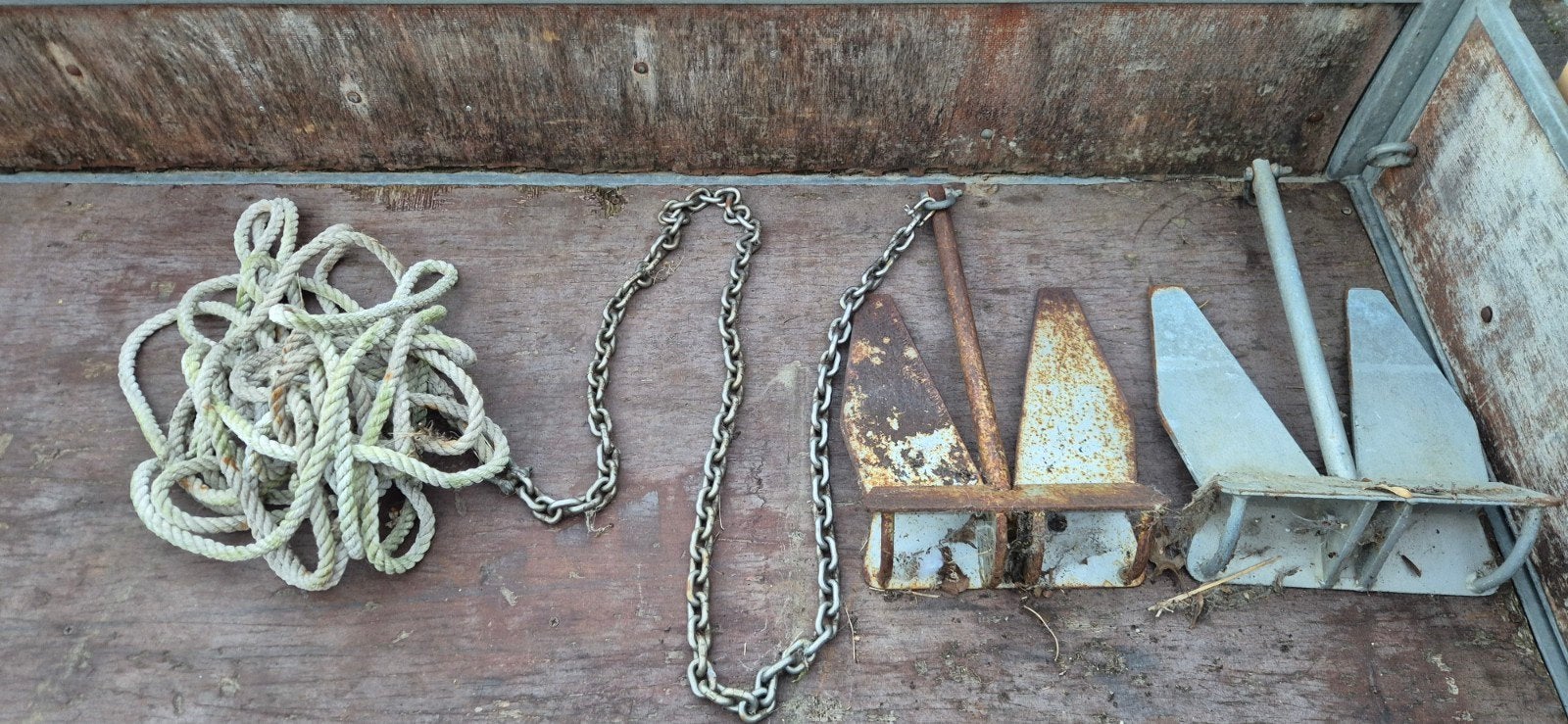 Boot ankers, bootanker,anker, Ophalen, Zilver, Overige materialen
