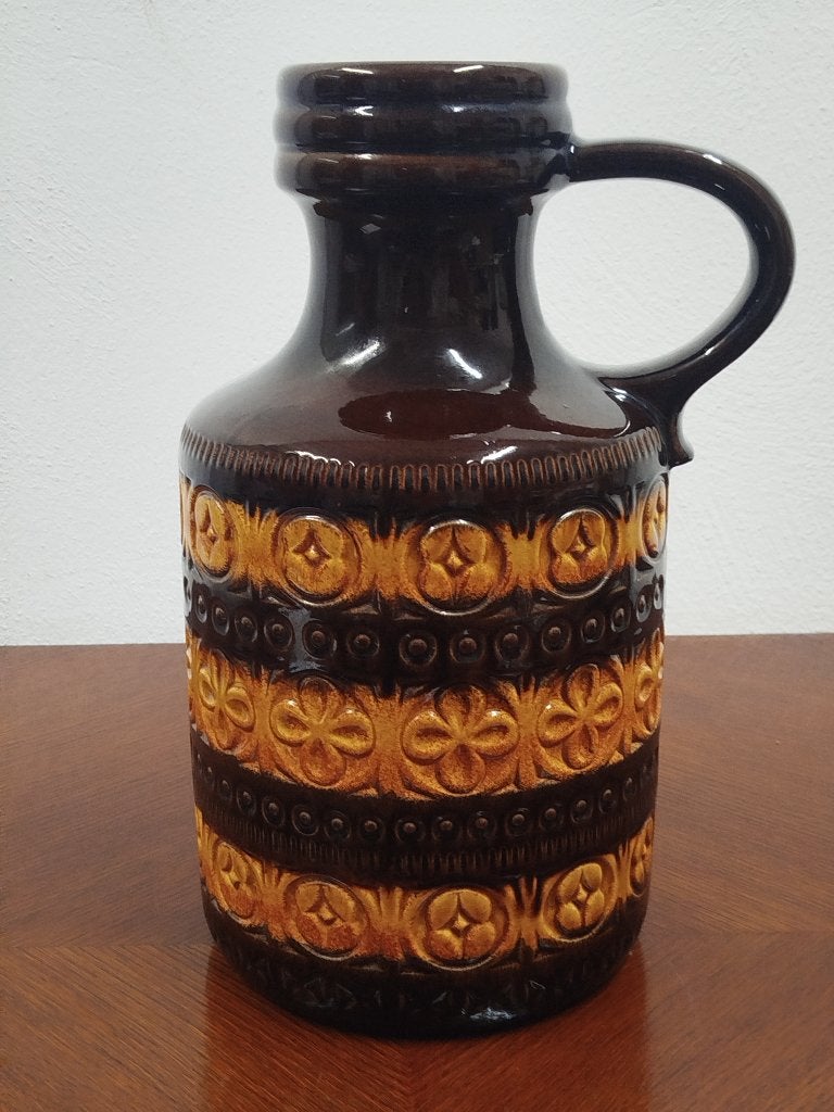 XL West Germany vaas/kruik Scheurich 489-39 Foligno, Ophalen of Verzenden