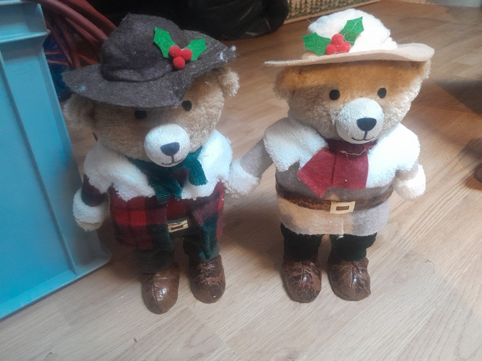 2 decoratie kerst beren, Ophalen