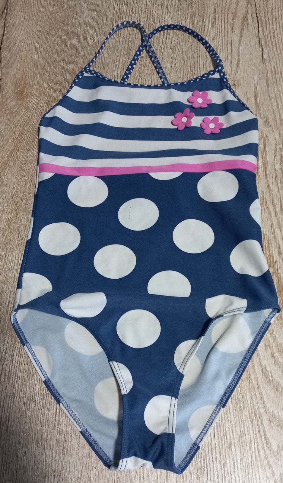 Frendz Badpak Meisje Maat 134/140 Blauw Wit Stippen, Kinderen en Baby's, Kinderkleding | Kinder-zwemkleding, Meisje, Badpak, Frendz
