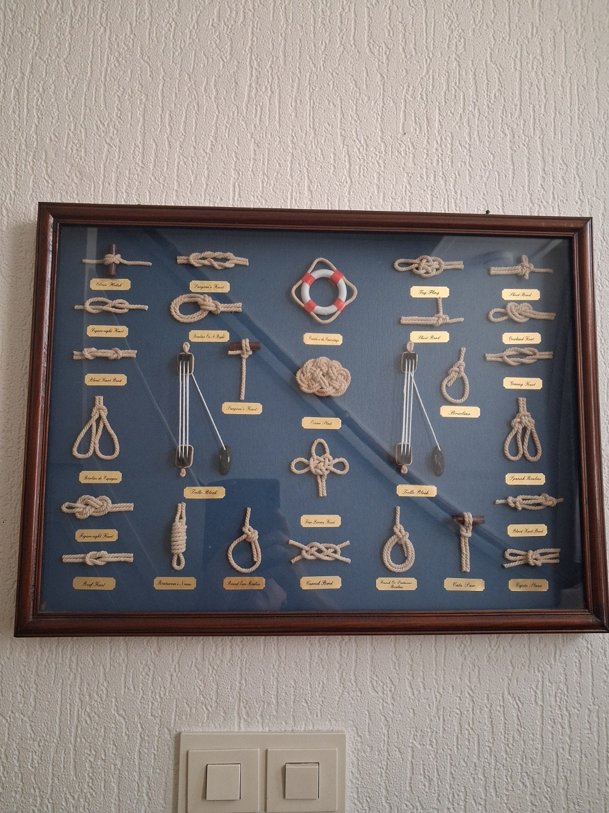 Maritiem knopenbord, Ophalen
