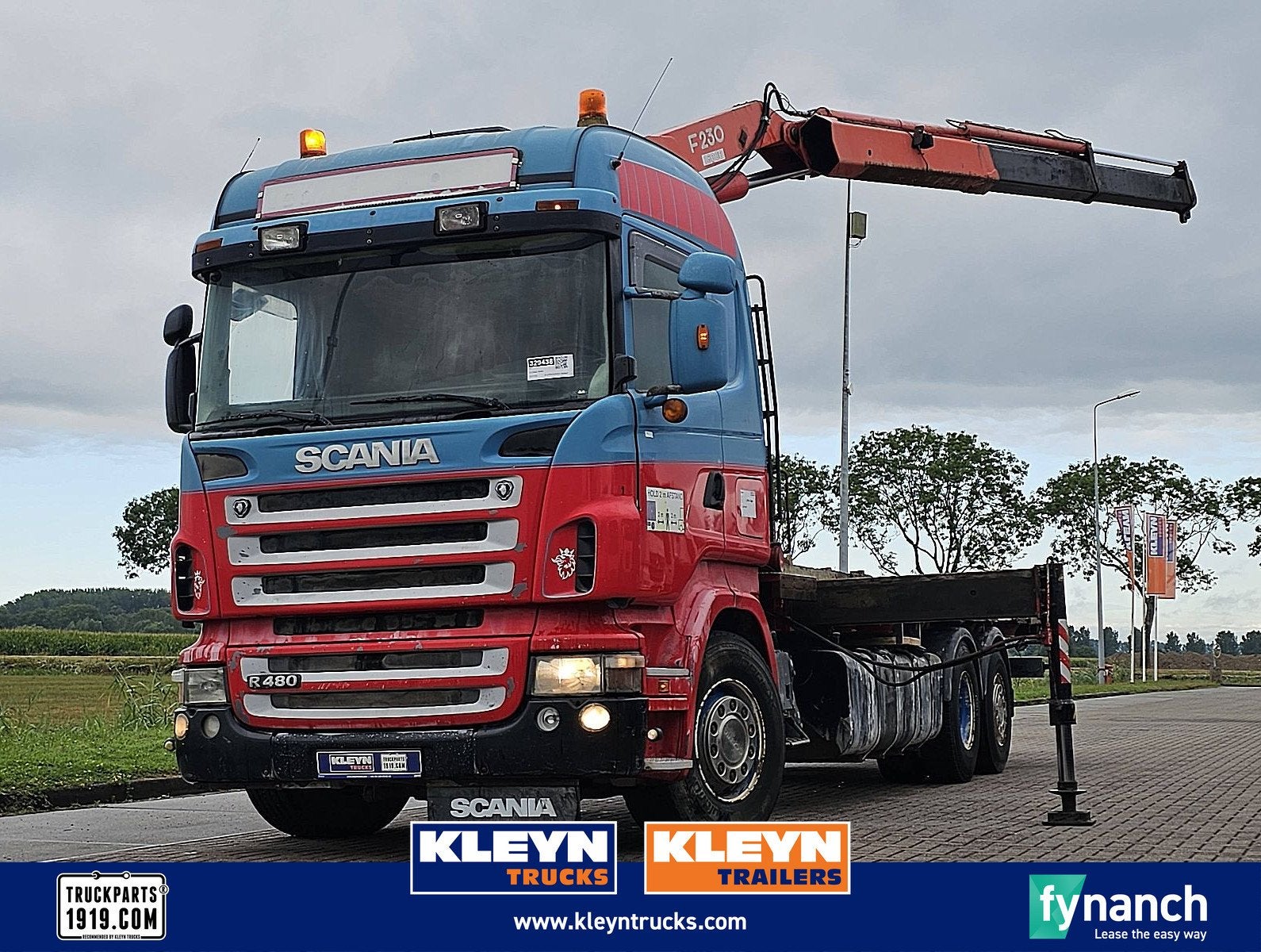 SCANIA R480 6x2 manual crane, Bedrijf, Stoelverwarming, 480 pk, Euro 4
