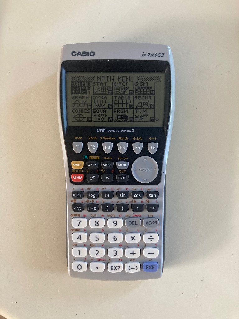 Casio fx-9860GII, Ophalen, Grafische rekenmachine, Gebruikt