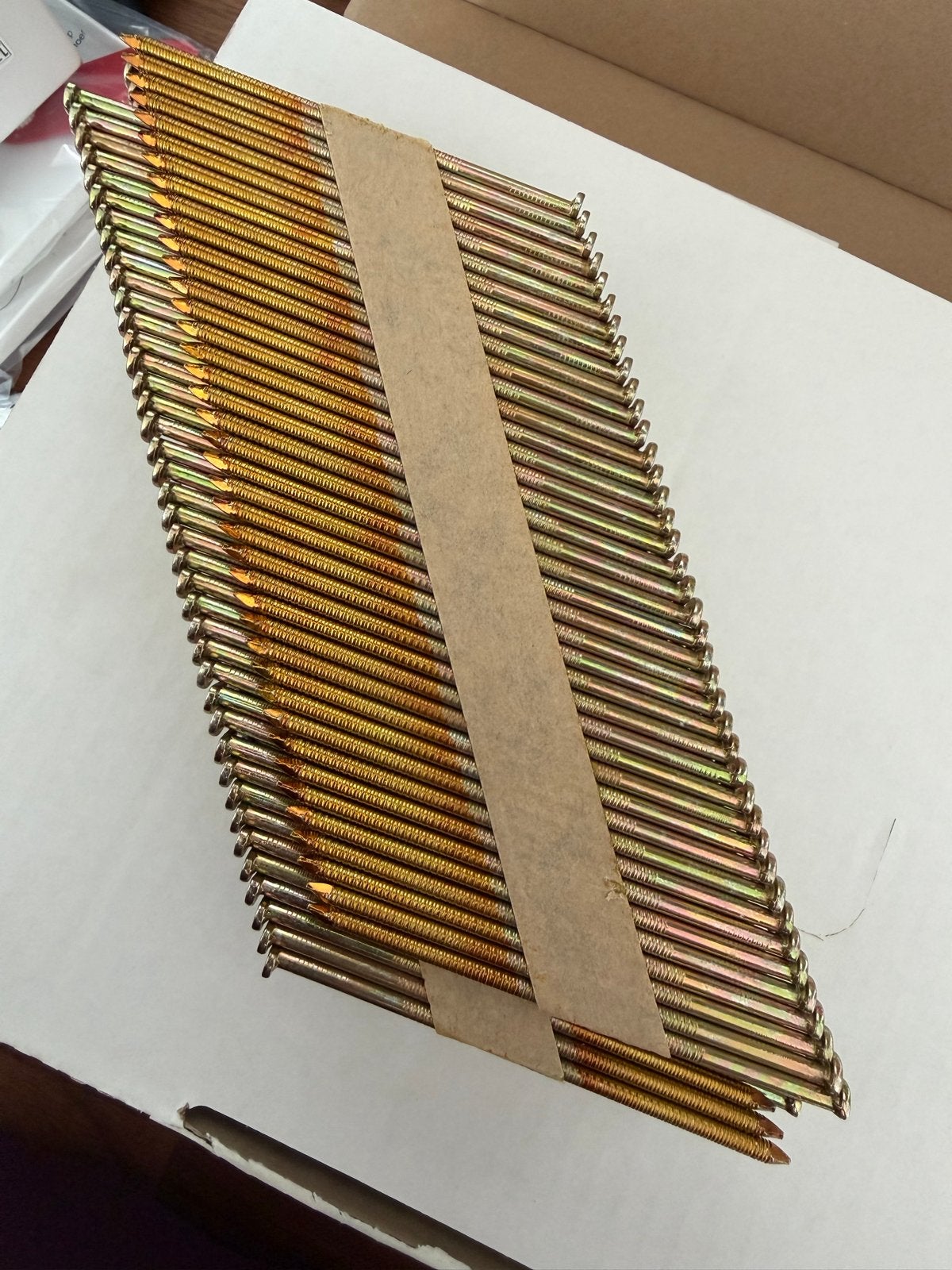 Spijkerstrips 90mm voor framing nailer - 75 strips, Ophalen of Verzenden, Nieuw, 50 tot 100 mm, Spijkers