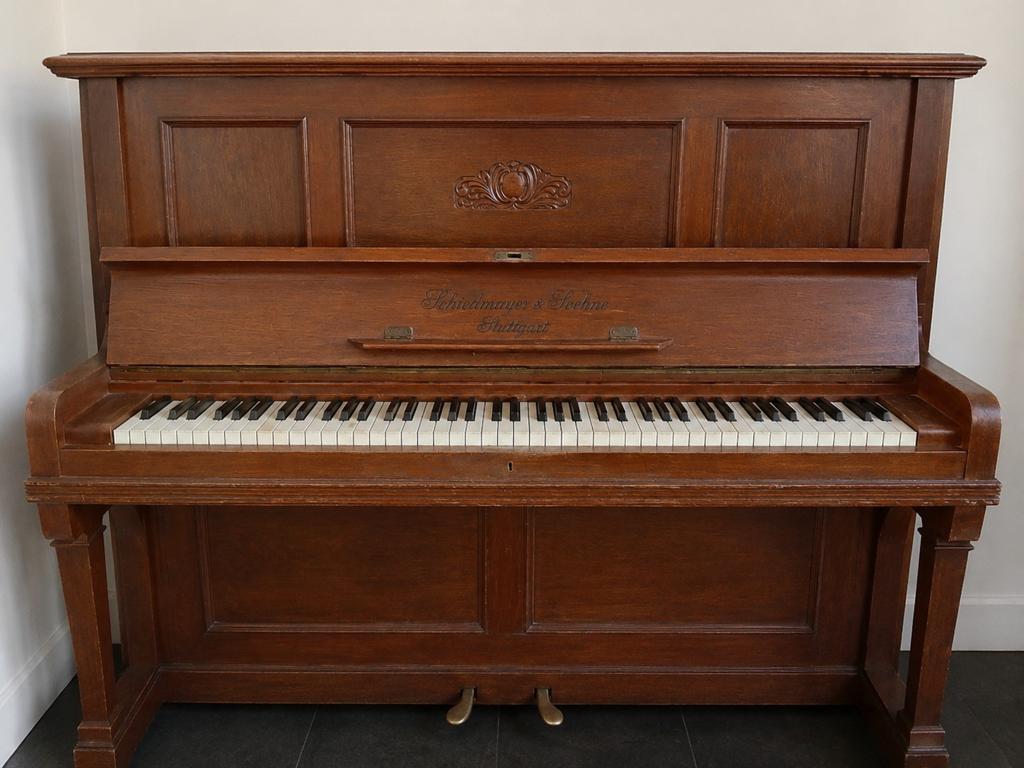 Vintage Schiedmayer & Söhne piano – Stuttgart, Ophalen, Gebruikt