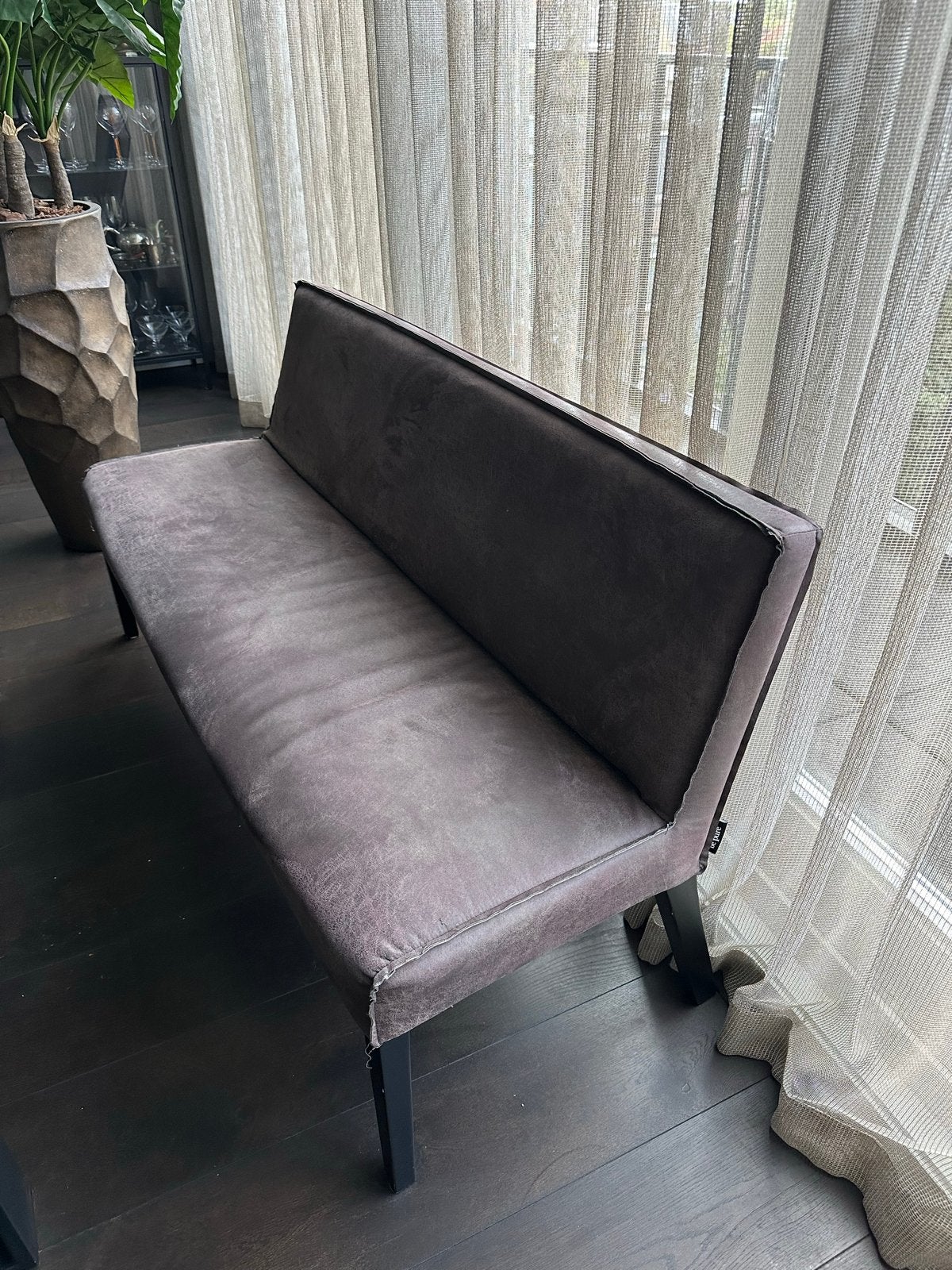 Leren bank Be Pure -eetkamerbank, Ophalen, Gebruikt, 150 tot 200 cm, Tweepersoons