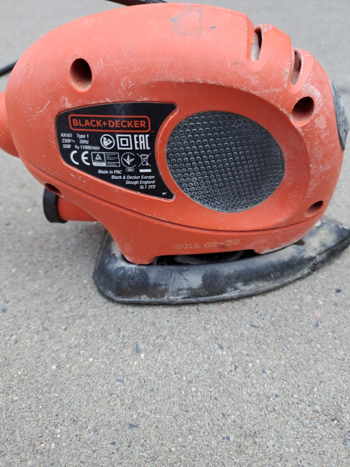 Schuur machine Black en decker, Ophalen of Verzenden, Gebruikt, Minder dan 600 watt, Vlakschuurmachine