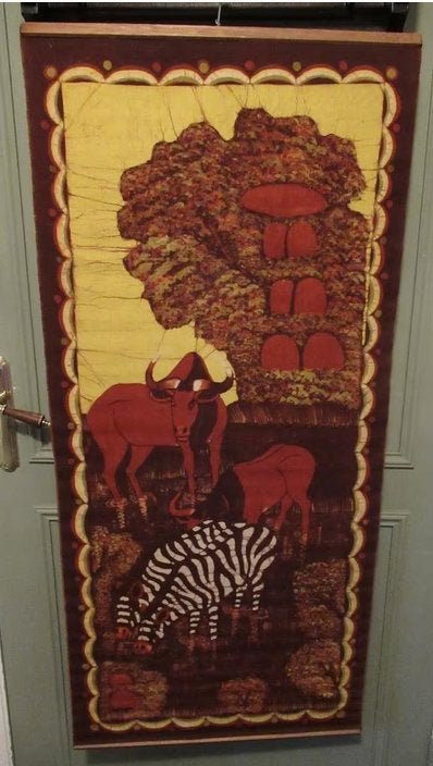 Wandkleed Afrikaans landschap, Oosterveldweg 15, 7274 DZ, 120 cm, Nieuw, Ophalen of Verzenden