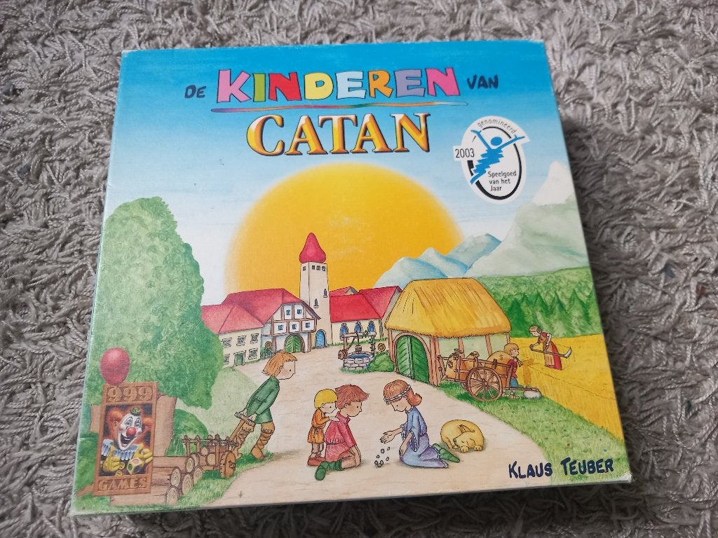 Speelgoed bordspel De Kinderen van Catan, Een of twee spelers, Ophalen of Verzenden, Zo goed als nieuw, 999 Games