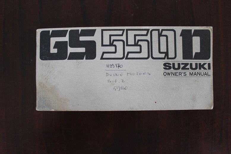 Suzuki GS550 1977 motorcycle owner's manual  GS 550, Motoren, Ophalen of Verzenden, Suzuki