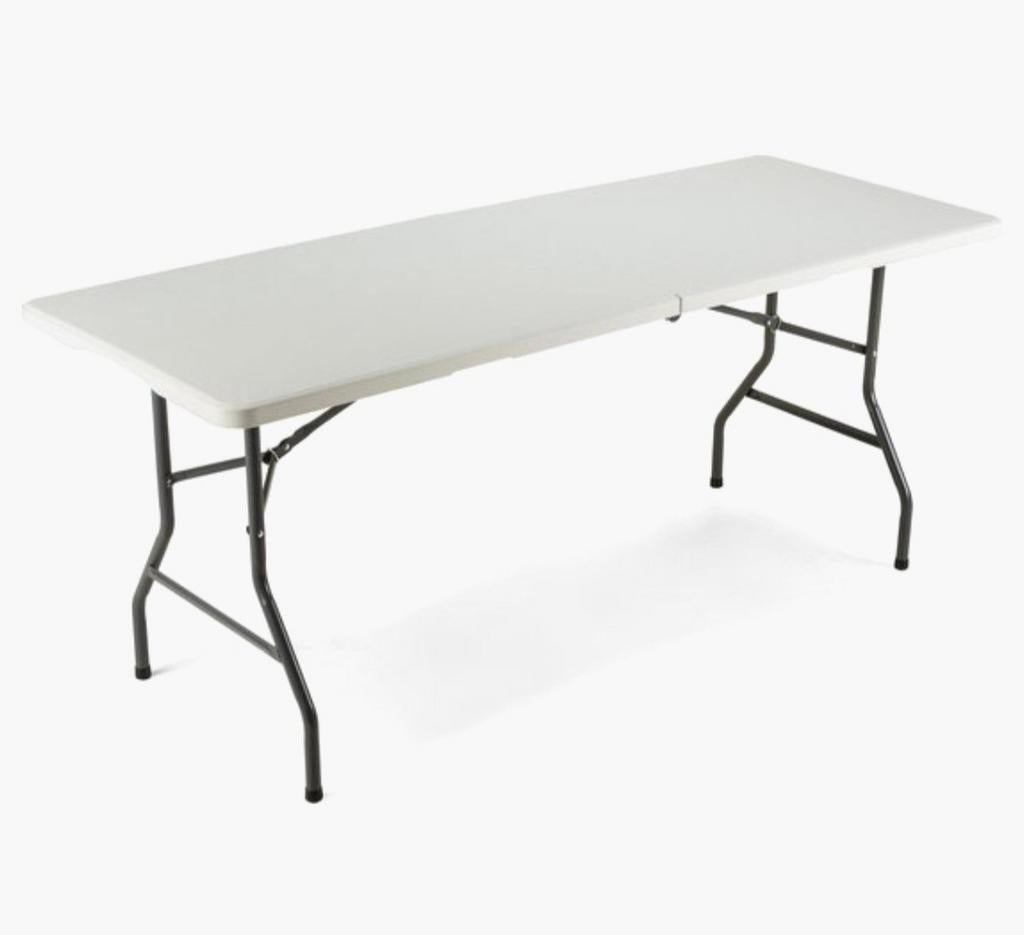 Opvouwbare kunststof campingtafel - 180 cm caravan, Onbekend@voorbeeld.com, Onbekend, Nieuw, Ophalen of Verzenden
