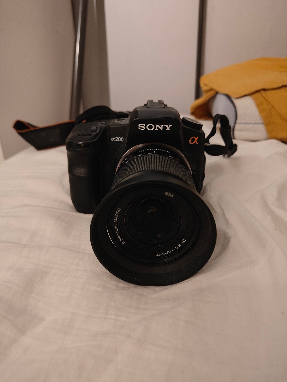 Sony a200 Spiegelreflexcamera met lens, accu en oplader, Audio, Tv en Foto, Fotocamera's Digitaal, Gebruikt, Spiegelreflex, Accu