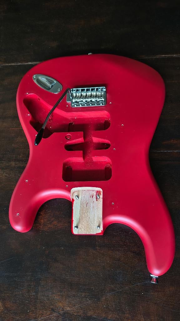 Squier body met Fender zadel upgrade, Ophalen of Verzenden, Zo goed als nieuw, Elektrische gitaar