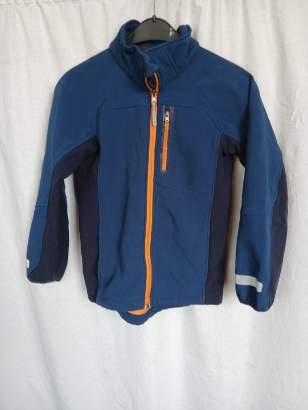 Stoere fleece gevoerde tussenjas mt 134 merk H&M, Gebruikt, Meisje, ., Ophalen of Verzenden