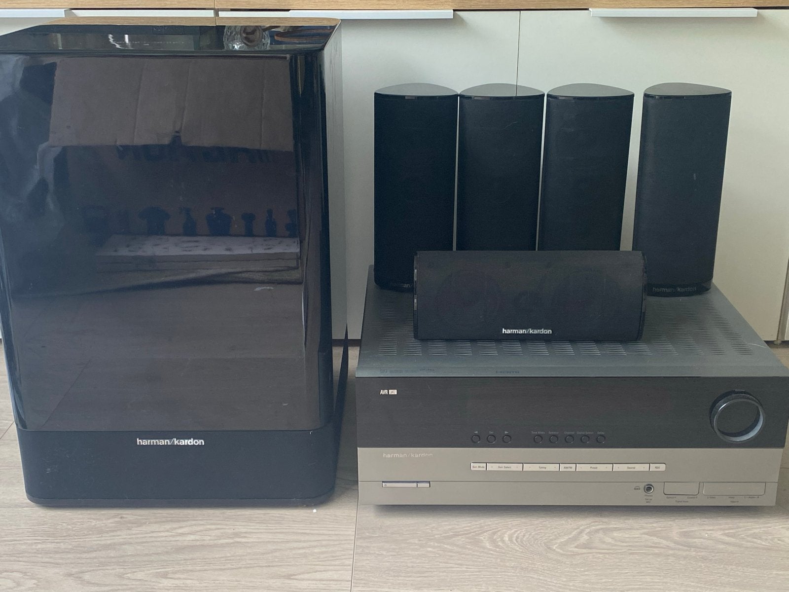 Harman Kardon Home Theater Systeem met DVD-speler, Gebruikt, 70 watt of meer, 5.1-systeem, Dvd-speler
