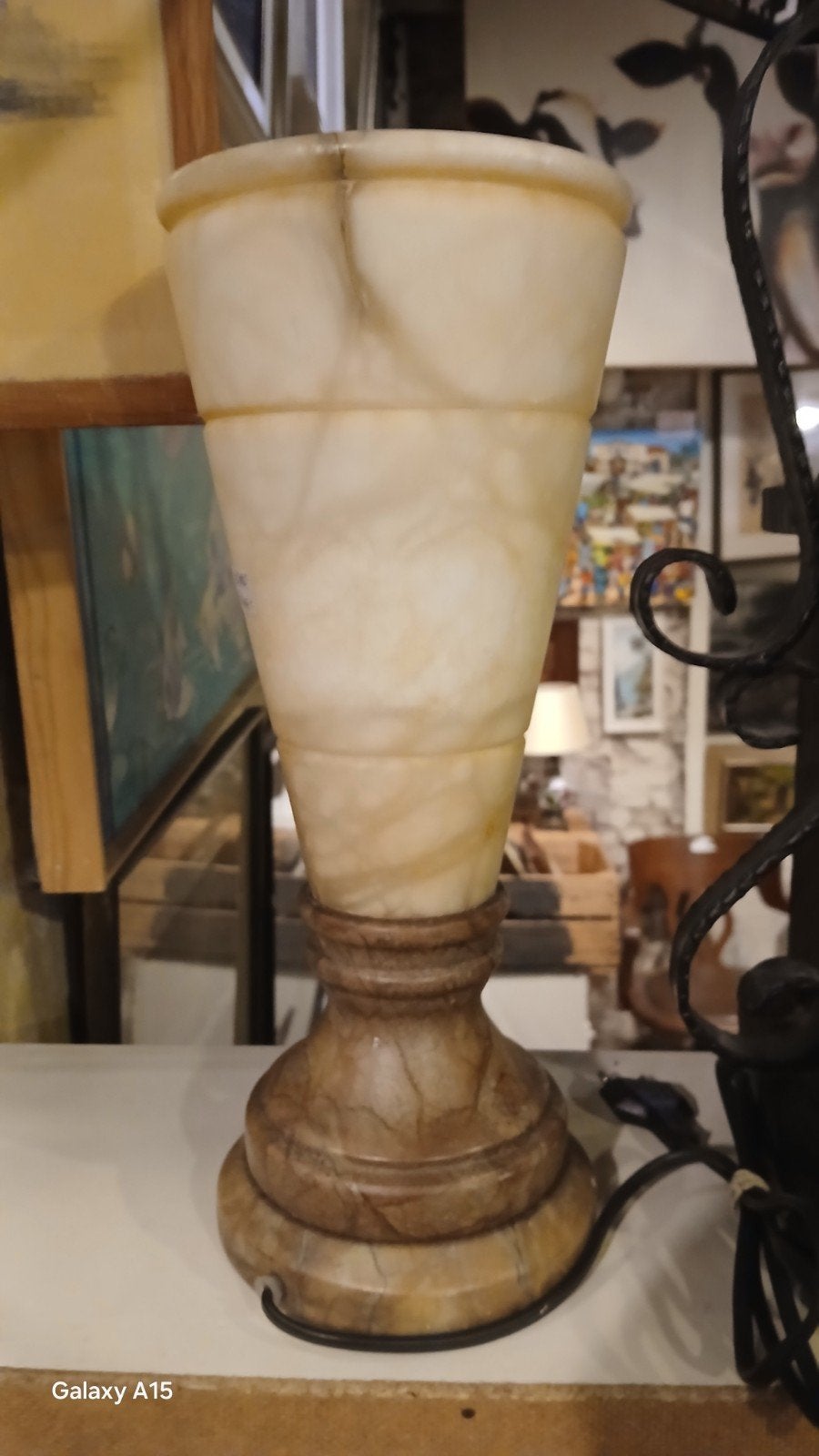 Elegante Onyx Tafellamp - Klassiek Design, Ophalen of Verzenden