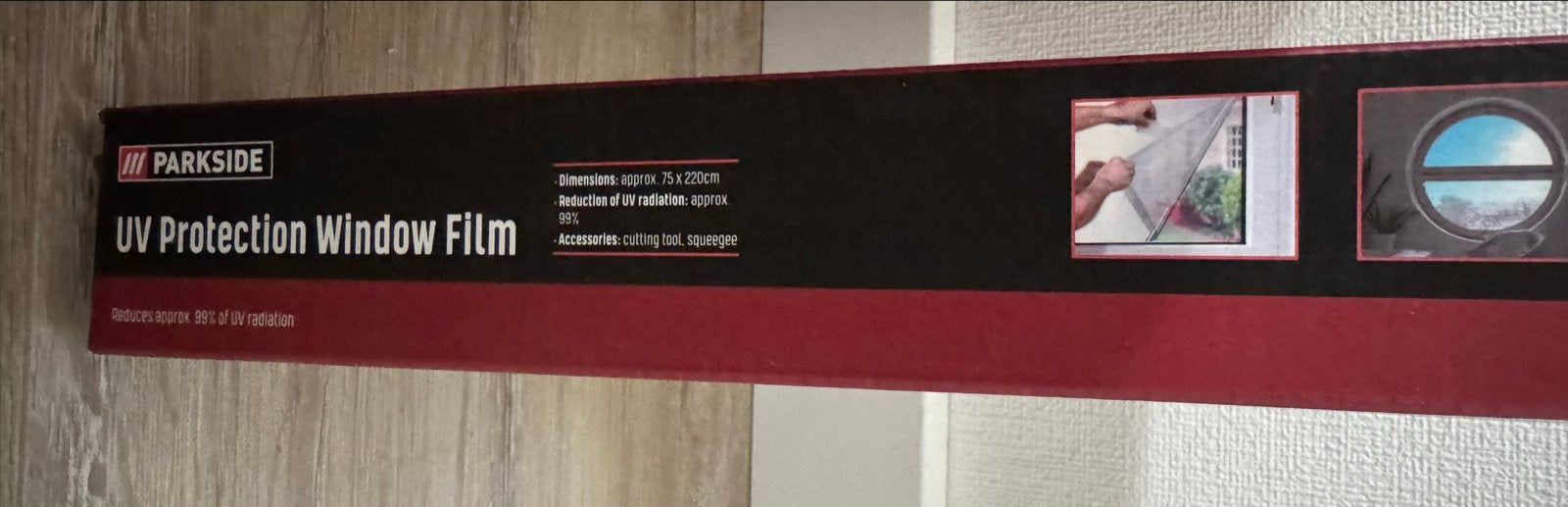 Raamfolie tegen UV-straling - Parkside UV Protection Window, Ophalen, Minder dan 80 cm, Overige typen, Nieuw