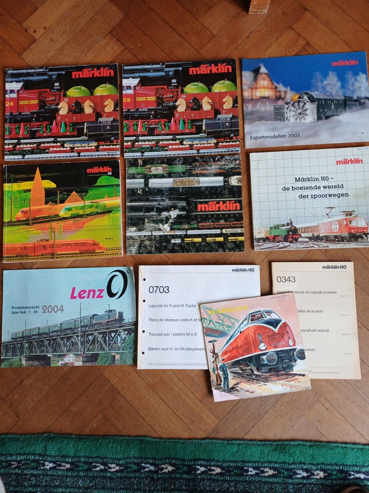 Koffer vol modelbouwtijdschriften, Wisselstroom, Gebruikt, Rails, Ophalen of Verzenden
