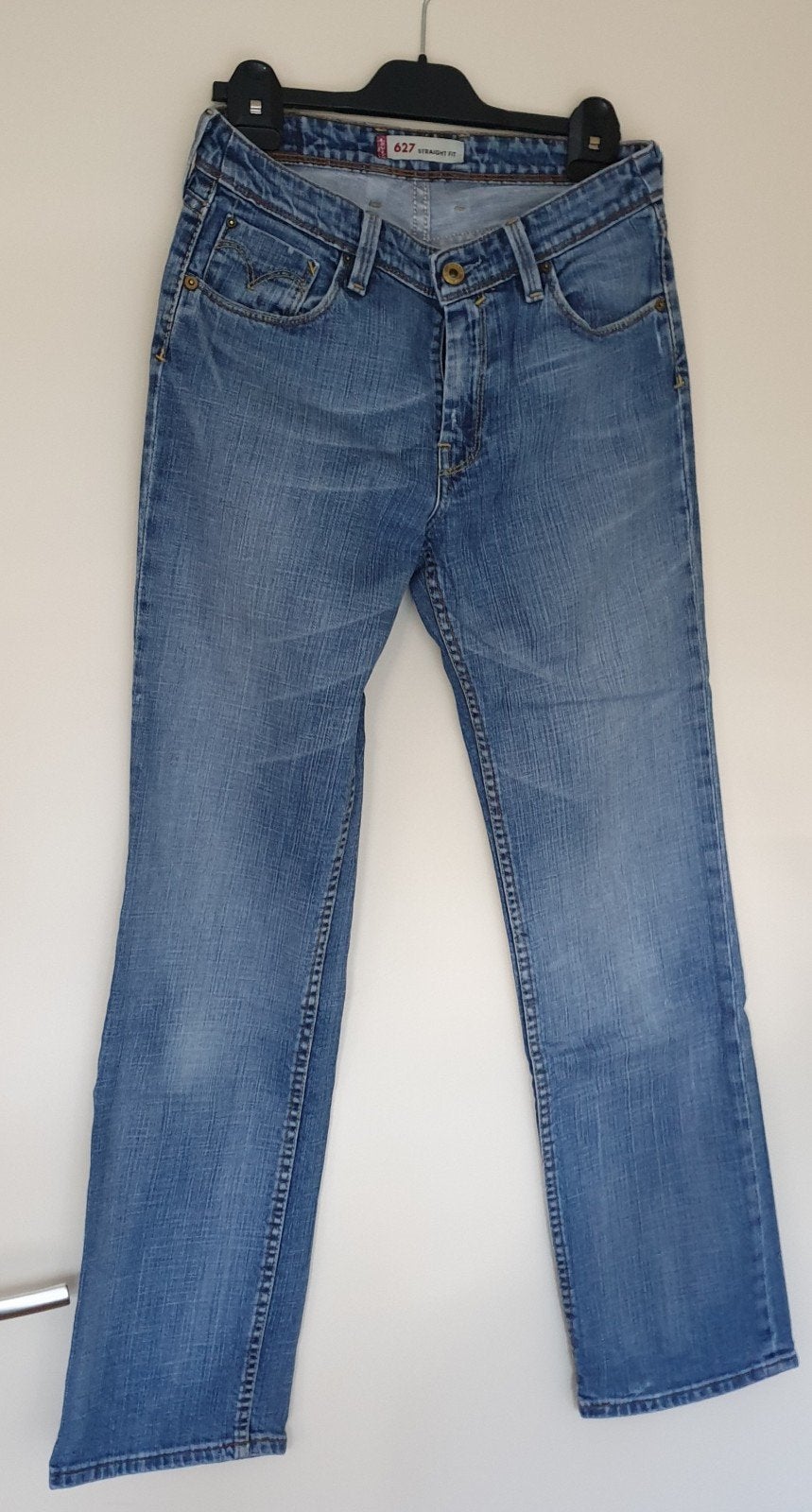 Levi's 627 Straight Fit Jeans - Maat W30/L32, Blauw, Ophalen of Verzenden, W30 - W32 (confectie 38/40), Gedragen