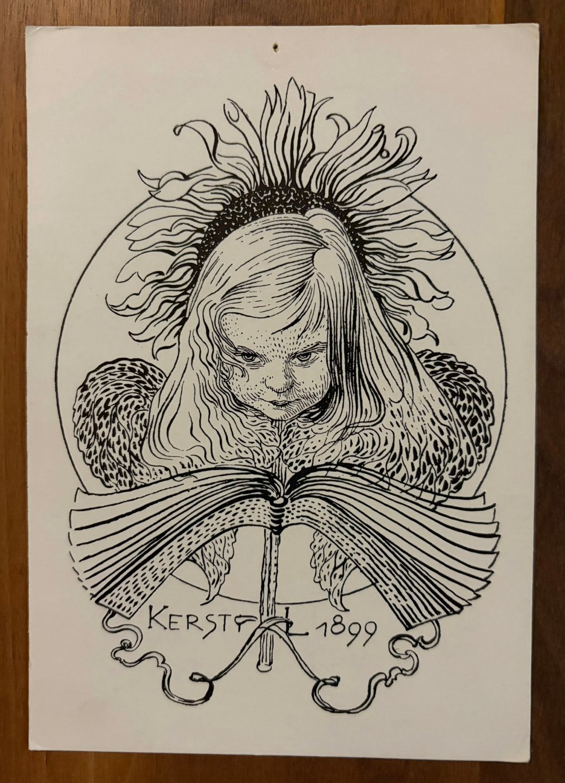 Kunstkaart Carl Larsson, “Kersti 1899”, Ophalen of Verzenden, 1980 tot heden, Kinderen