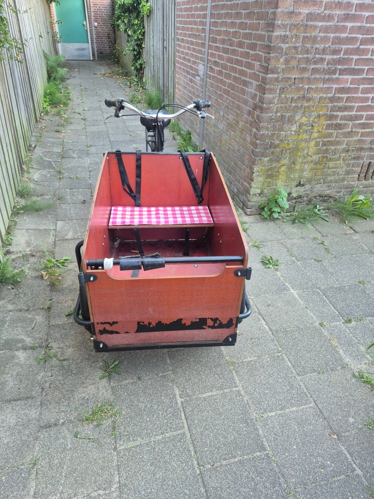 Babboe Bakfiets met 7 versnellingen en huif, Fietsen en Brommers, 4 kinderen of meer, Gebruikt, Huif, Ophalen of Verzenden
