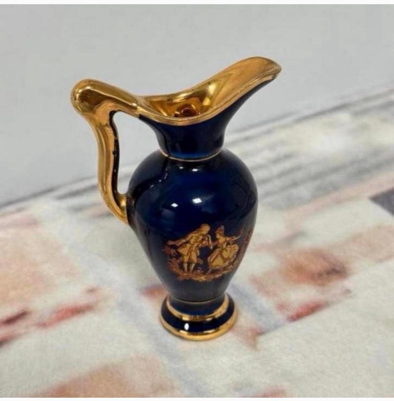 Miniatuur Limoges porseleinen kan vaas antiek france paris, Ophalen of Verzenden