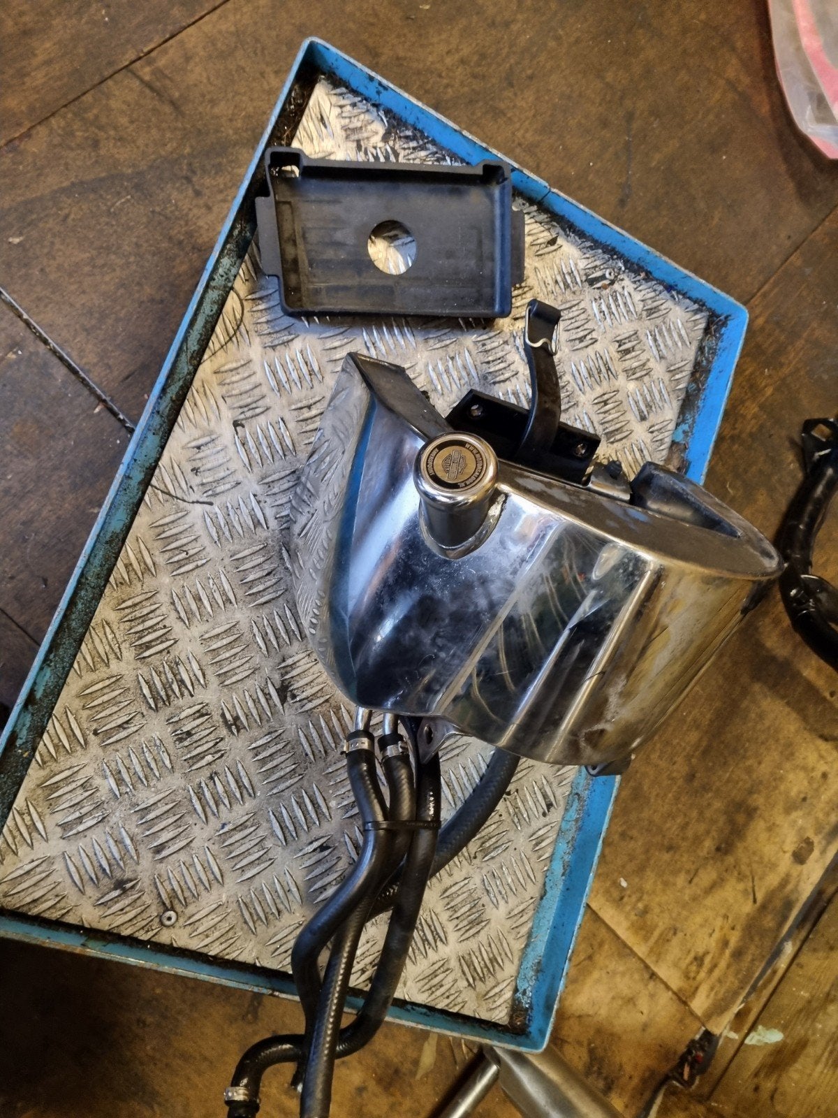 Oile tank softail evo, Motoren, Onderdelen | Harley-Davidson, Ophalen of Verzenden, Gebruikt
