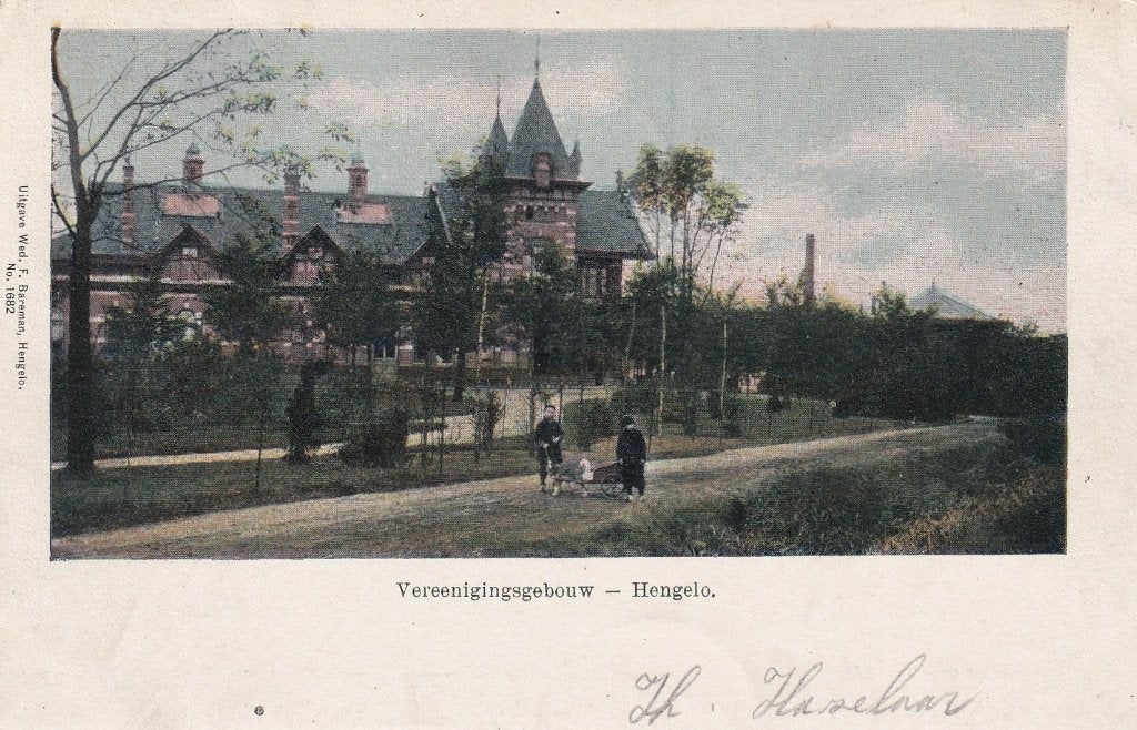 Hengelo, Gebouw, 1904., Verzenden, Voor 1920, Gelopen, Overijssel