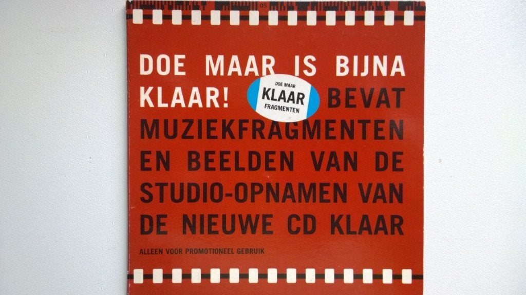 Doe Maar - Doe Maar Is Bijna Klaar! (Promo), Ophalen of Verzenden, Zo goed als nieuw, Pop, Album