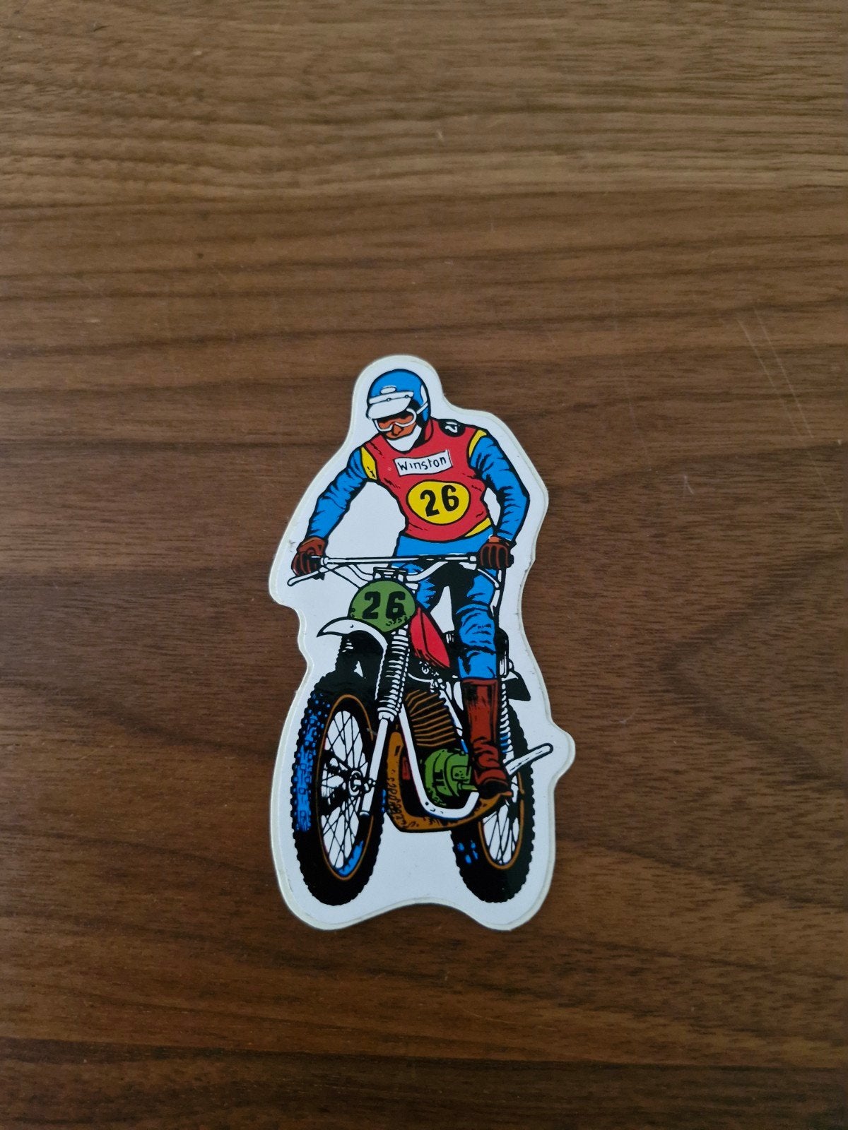 029 Vintage Winston Motocross Sticker - Nummer 26