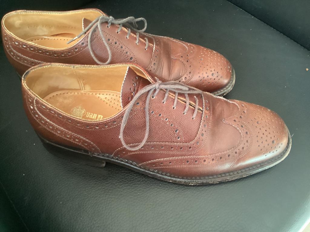 Bruine Brogues,  Van Bommel, maat 9 G, 43, Kleding | Heren, Schoenen, Bruin, Ophalen of Verzenden, Gedragen, Veterschoenen