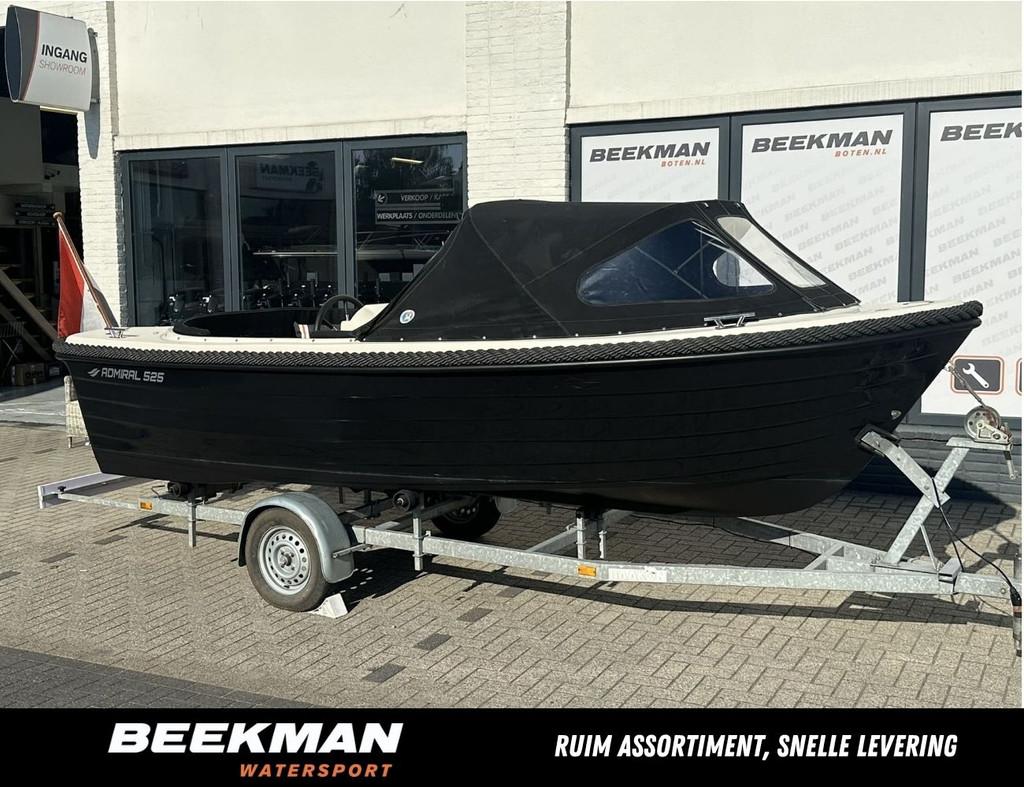 Admiral 525 sloep met Torqeedo Cruise 2.0 elektromotor, Gebruikt, Polyester, Elektrisch