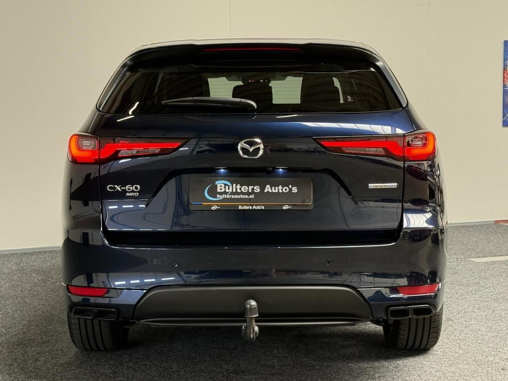 Mazda CX-60 2.5 e-SkyActiv PHEV Homura | PANO | TRHK, Auto's, Mazda, Automaat, Gebruikt, 4 cilinders, Blauw