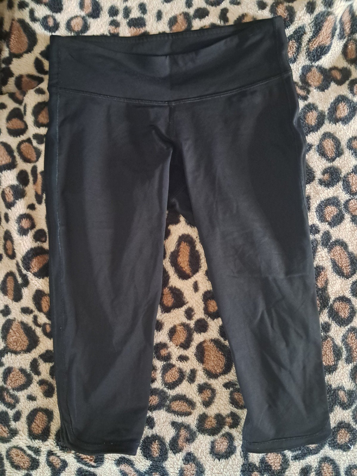 Lululemon capri sportlegging maat M, Maat 38/40 (M), Zwart, Ophalen of Verzenden, Driekwart